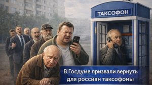 Из-за отключения интернета и мобильной связи, в Госдуме предложили вернуть на улицы таксофоны