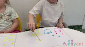 "Разноцветные капельки" - дидактическая игра для малышей Funny Ant Malahovka