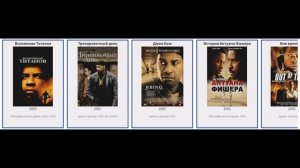 В каких фильмах снимался Дензел Вашингтон