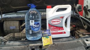 УАЗ Патриот, замена антифриза с промывкой лимонной кислотой.