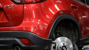Мазда CX-5 II Замена задних тормозных дисков