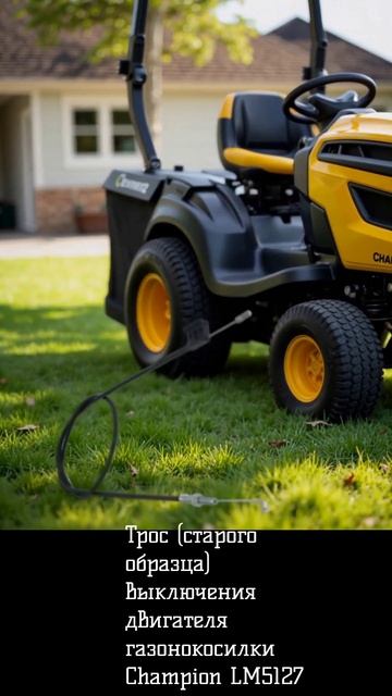 Трос (старого образца) выключения двигателя газонокосилки Champion LM5127