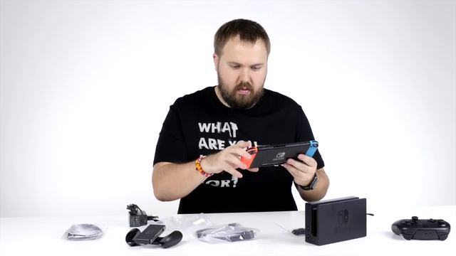 Распаковка Nintendo Switch и аксессуаров к ней