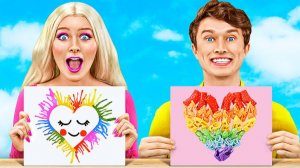 Барби VS Кен в школе искусств: кто рисует лучше? Челлендж 123GO 🎨