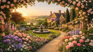 Звуки Весенней Природы. Добро Весеннее Утро. Птицы, фонтан и ветренной колокольчик.