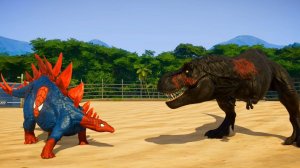 Динозавры. Мир Юрского периода. Битва динозавров.