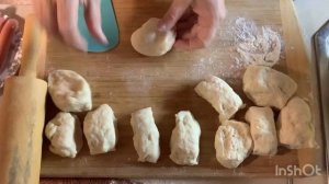 Домашняя выпечка Сосиски в Тесте