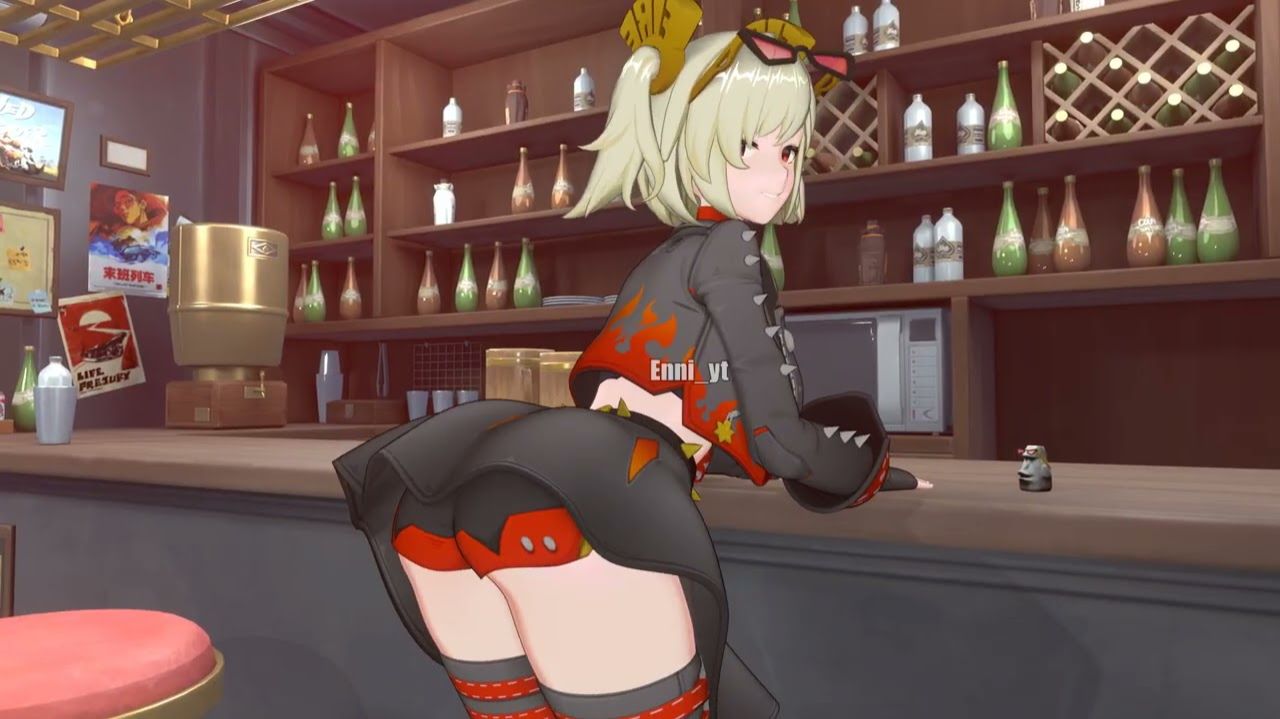 Burnice shaking booty  Zenless Zone Zero animation
