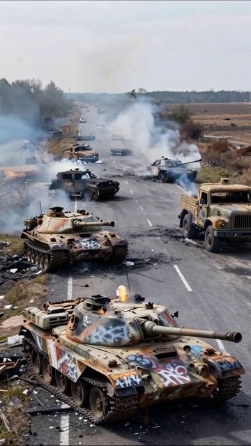 Разруха и опустошение дороги войны #война #разрушение #печаль