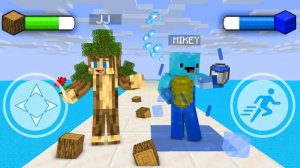 Джей Джей Травяной Элементаль Дерева и Майки бросают вызов элементалю льда. Майнкрафт Мультик