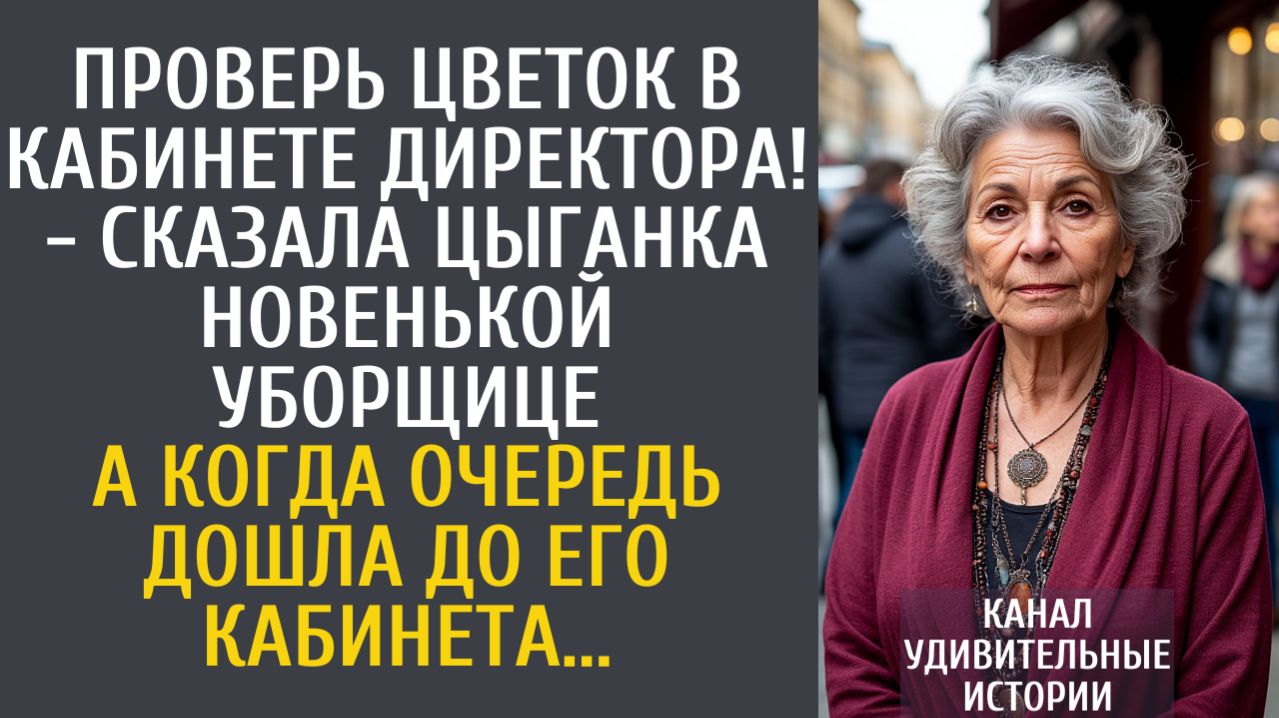 Истории из жизни: Проверь цветок в кабинете директора! - сказала цыганка новенькой уборщице…