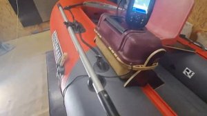 крепление датчика эхолота.