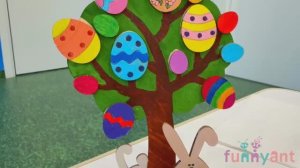"Пасхальное дерево" - поделка детей подготовитлеьной к школе группы Funny Ant Malahovka