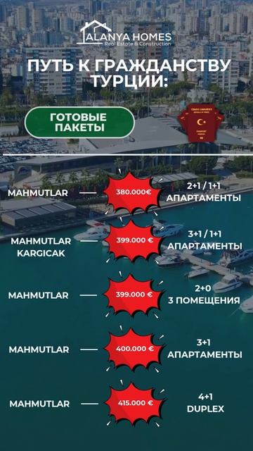 🔥 Турция ускоряет получение гражданства — теперь всё за 1 день