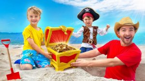 Погрузитесь в приключение с металлоискателем вместе с Крисом и друзьями!