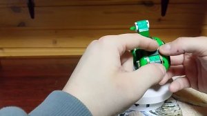 lego turtle with a waterlily