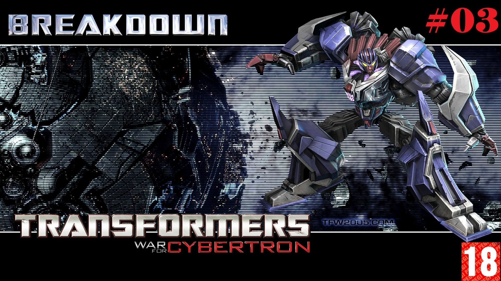 TRANSFORMERS - War For Cybertron (2010) (PC) - Прохождение #03, за Автоботами. на Русском.