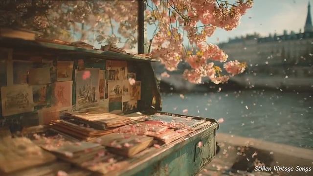 Книжный лоток у прибрежного кафе (1950-е годы) | Винтажные мелодии