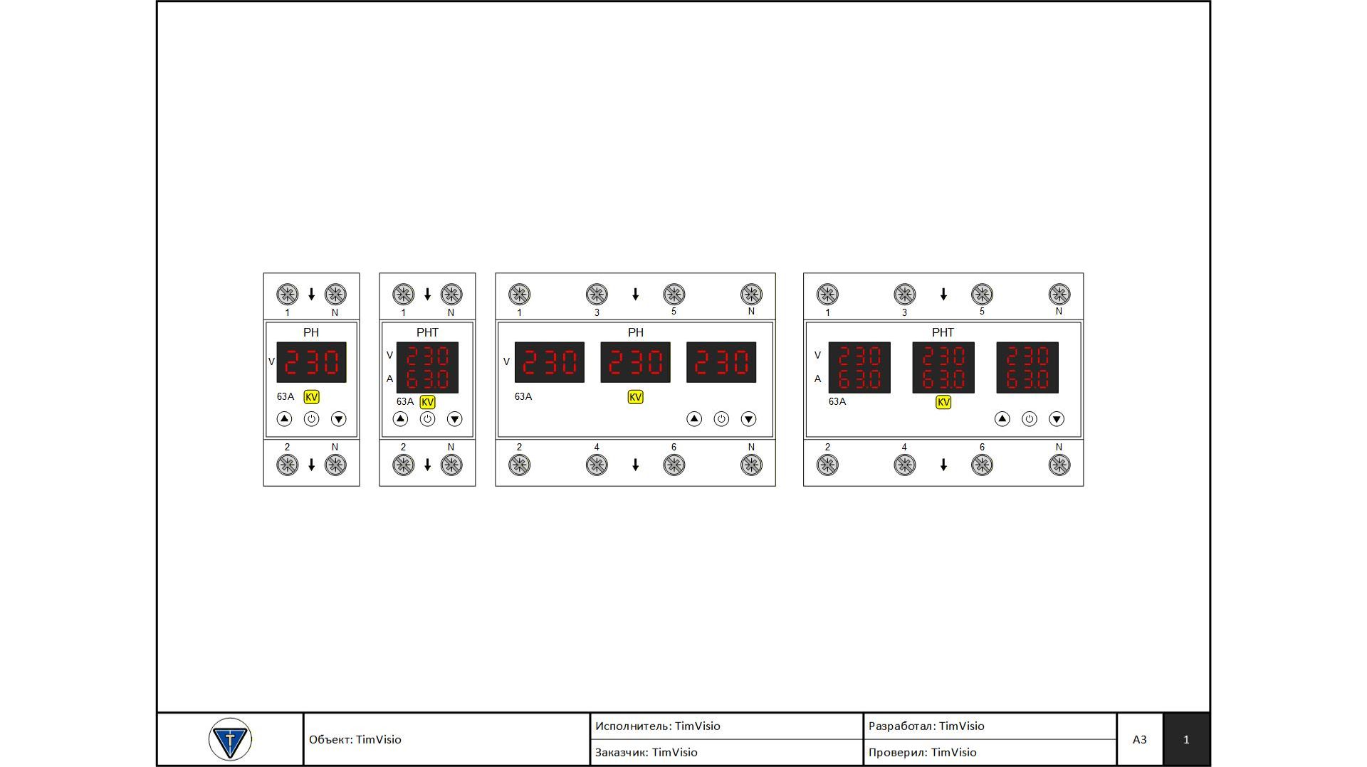 Реле напряжения TimVisio.