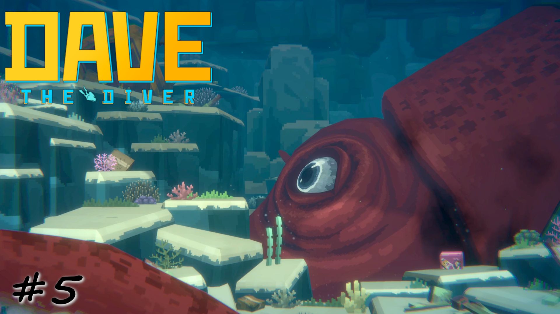 Сражение с огромным кальмаром - #5 - Dave The Diver