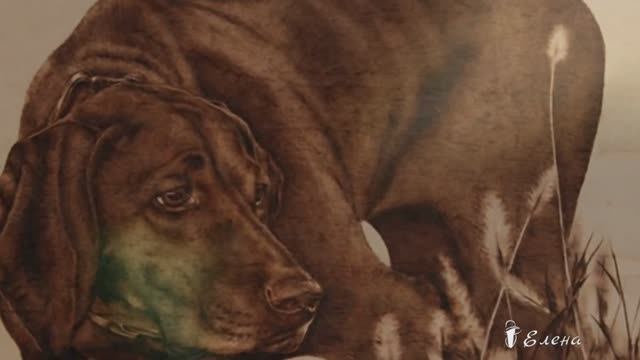 Выжигание по дереву от Julie Bender  *    Пирография в цвете сепия