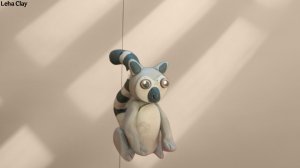Как слепить Лемура из пластилина / Лемур из пластилина / Лепка Лемура из воздушного пластилина