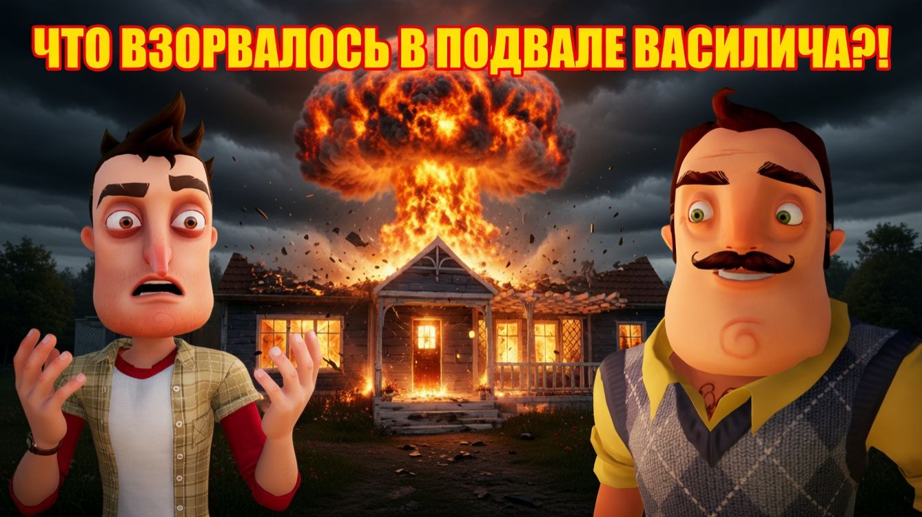 ШОУ ПРИВЕТ СОСЕД!ЯДЕРНАЯ БОМБА В ПОДВАЛЕ ВАСИЛИЧА!ИГРА ОТ ФАНАТОВ HELLO NEIGHBOR VINTAGE ПРОХОЖДЕНИЕ