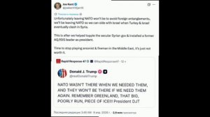 🇺🇸🇮🇱🇹🇷 США придется выйти из НАТО, когда Израиль столкнется с Турцией в Сирии, — Джо Кент

▪️Т