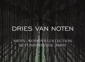 Показ женской коллекции Dries Van Noten осень-зима 2000-2001 (без звука)