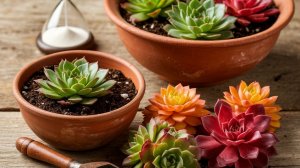 Как нарастить корни у эхеверии с нуля (эксперимент с кокосом)