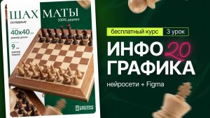 3 урок Бесплатного Курса ИНФОГРАФИКА 2.0 | Нейросети + Figma | бесплатный курс по инфографике