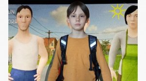 Скулбой Андрей и мама и батя