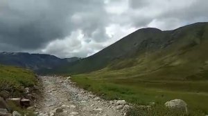 На перевал Тёплый Ключ, ползком