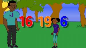Recognizing Numbers Cartoon (11 - 20)