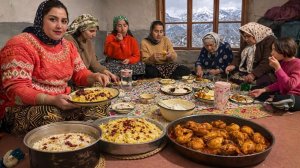 Уютный деревенский день на Севере Ирана - Праздничная уборка, домашний йогурт и рис с курицей