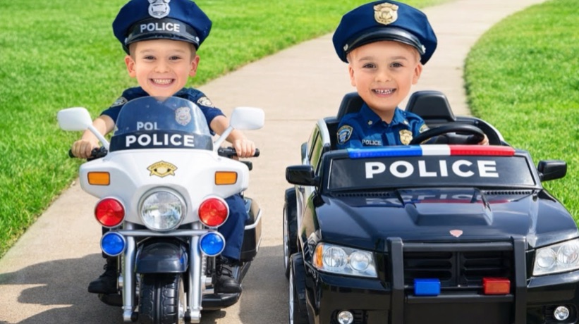 Влад и Никита | Полицейские на тротуаре с Майком и Алексом — Мальчик, мусорящий на улице