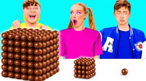 Большая, Средняя или Маленькая Тарелка Челлендж | Веселые Идеи с Едой от BaRaDa Challenge