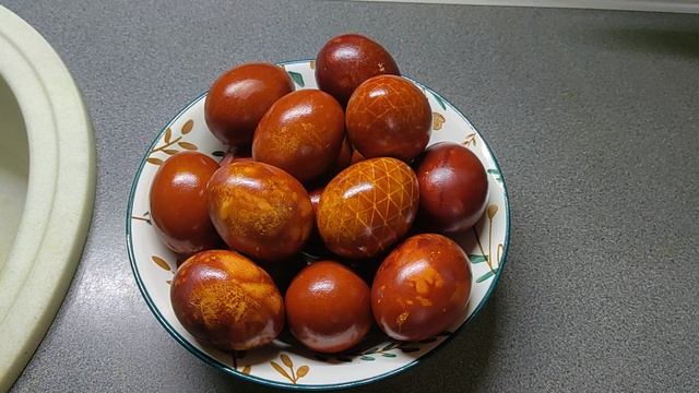 Покрасила яйца! 🥚🥚🥚