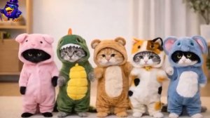 МУЛЬТИК ДЛЯ ДЕТЕЙ. 🐈🐈⬛КОТИКИ ТАНЦУЮТ ПОД ЧИПИ ЧИПИ ЧАПИ ЧАПИ. СМЕШНЫЕ КОТЫ. КОТЫ МЕМЫ. МУЛЬТФИЛЬМ