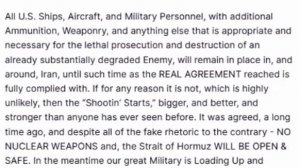 ‼️🇺🇸🇮🇷 Американские силы останутся вокруг Ирана до достижения окончательного соглашения, — Трамп