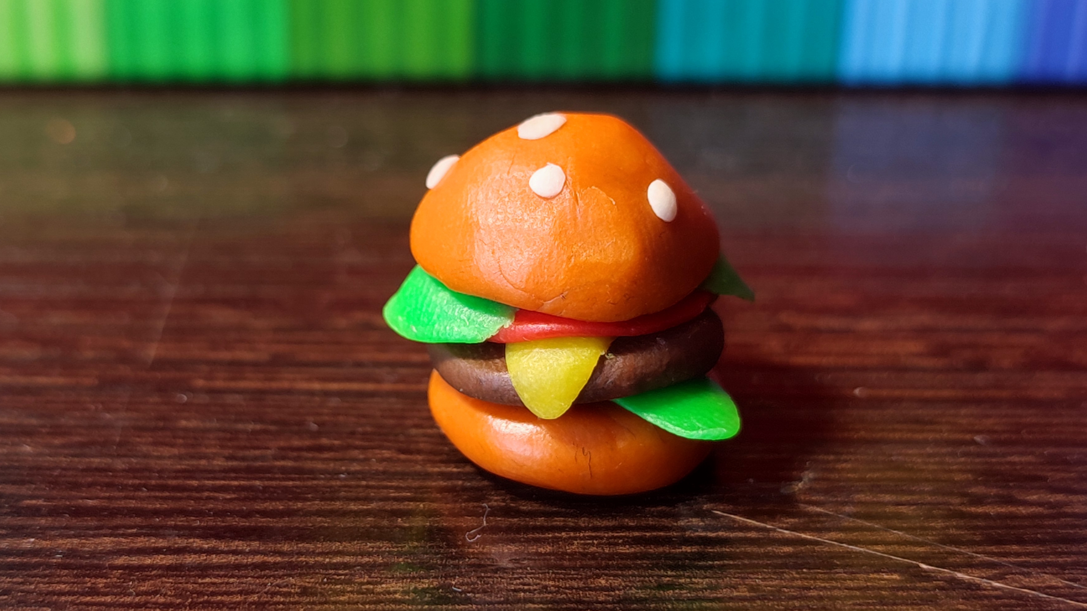 Бургер (бутерброд) из пластилина! 🍔