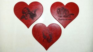 Магнит на холодильник с вашим фото из натуральной кожи. CraftSochi.com