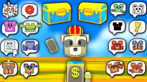 Все эмоции и сундуки, Секретные двери, Битва с Боссом в Super Bear adventure