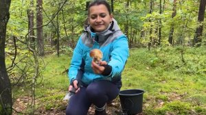 Одна в лесу собираю грибы. Готовлю еду. Аутдорс