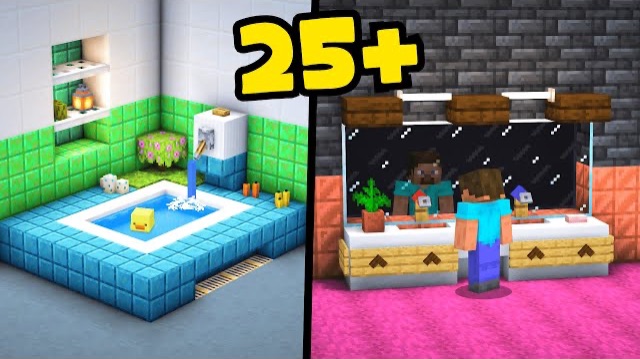 Я изобрел 20 Строек Ванной Комнаты Minecraft!