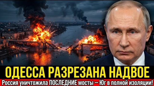 ОДЕССА РАЗРЕЗАНА НАДВОЕ! Россия уничтожила ПОСЛЕДНИЕ мосты. Юг в полной изоляции!