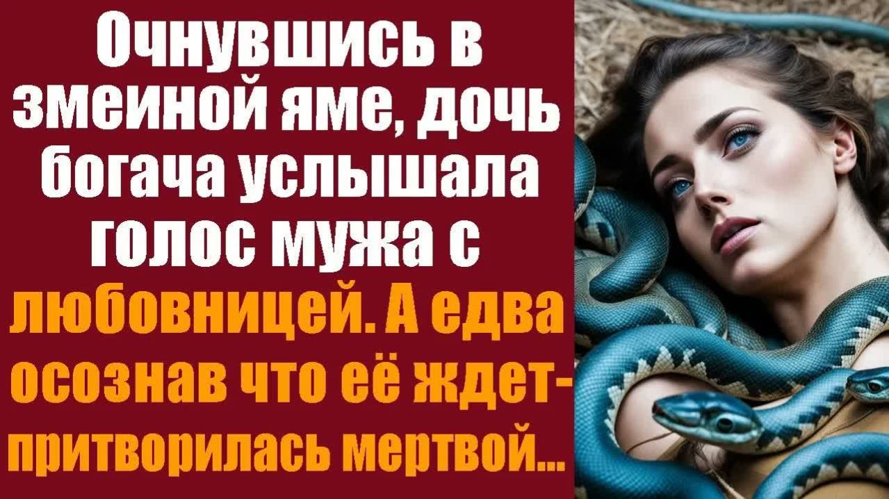 Истории из жизни. Слушать истории. Очнувшись в змеиной яме дочь богача услышала голос мужа с