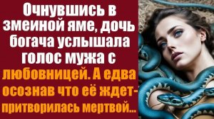 Истории из жизни. Слушать истории. Очнувшись в змеиной яме, дочь богача услышала голос мужа с