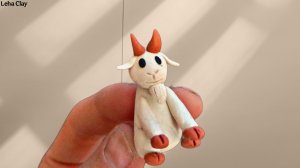 Как слепить Козла из пластилина / Козленок из пластилина / Лепка Козел из воздушного пластилина