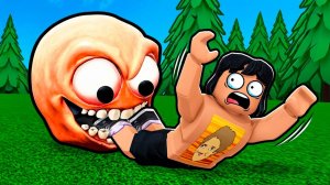 РОБЛОКС НО Я СПАСАЮСЬ ОТ ГЕФА В ROBLOX😭ЭТО ЧЁ ЗА КОЛОБОК😱